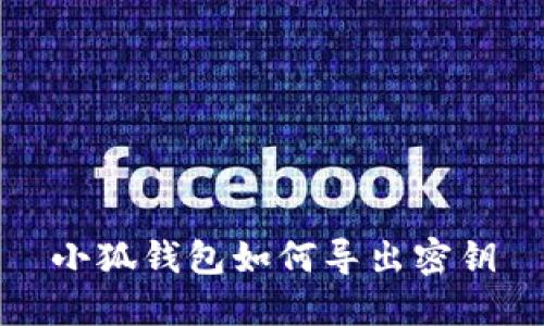 小狐钱包如何导出密钥