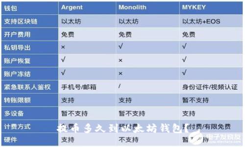 提币多久到以太坊钱包？